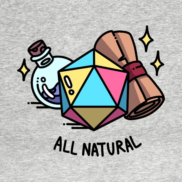 All Natural Pansexual DnD D20 by wobigon